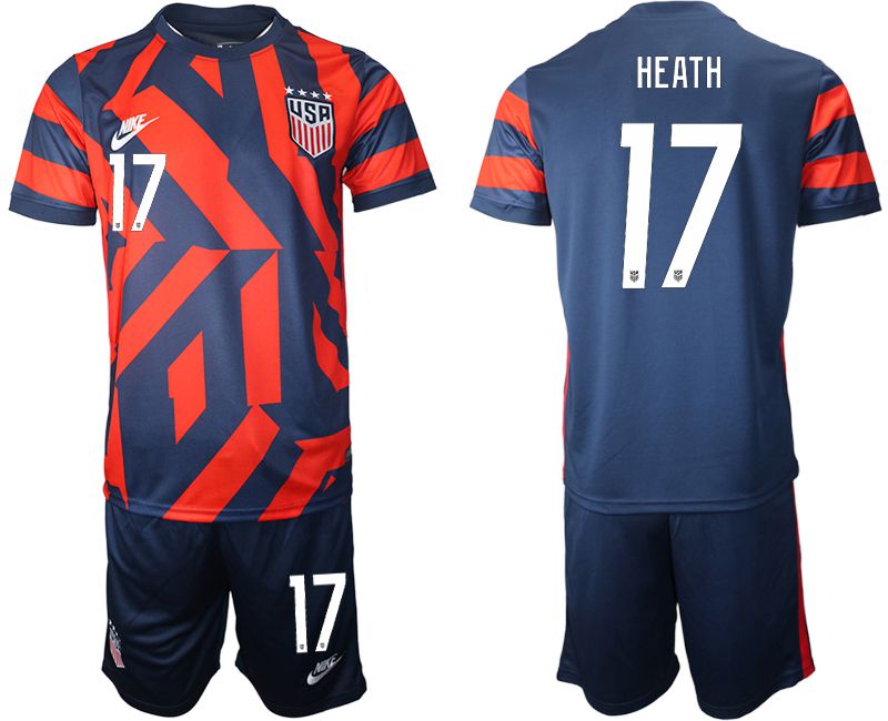 Men 2020-2021 National team United States away #17 blue Nike Soccer Jersey